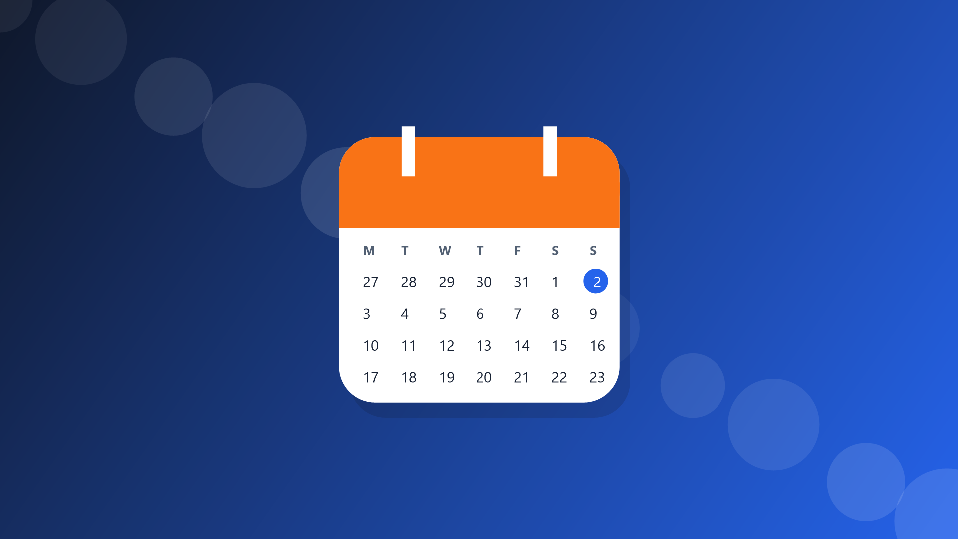 Stylised JB-Calendar month view